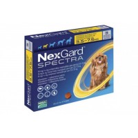 NexGard Spectra НексГард Спектра S 3,5-7,5 кг Таблетки для собак від бліх, кліщів та гельмінтів